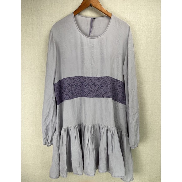 Topshop Tops - Topshop 100% Silk Lace Tunic Shift Dress UK Made‎ Sz 10 Romantic Layers